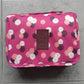 Trousse de maquillage voyage motifs smiley et cœurs  Pochette cosmétique imperméable et joyeuse