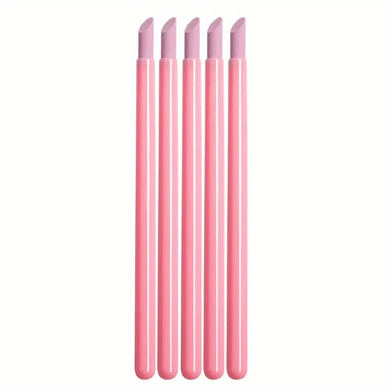 Pousse-Cuticules Précis en Pierre Ponce 1/5 pièces – Outil Individuel pour Nettoyage et Soin des Ongles