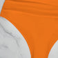 Maillot de bain une pièce tendance à manches volantées et découpe ventre