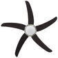 Ventilateur de plafond design moderne – 5 pales en bois avec éclairage LED intégré silencieux