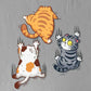 Autocollants Voiture Chats Rigolos – Stickers Animaux Humoristiques Grattoirs pour Décoration Auto et Moto