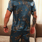 Ensemble Homme Grande Taille Printemps Été Manches Courtes