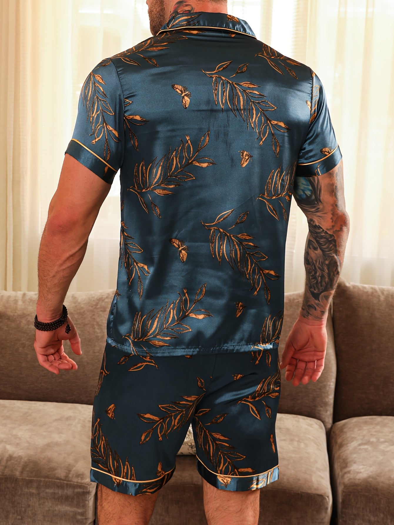 Ensemble Homme Grande Taille Printemps Été Manches Courtes