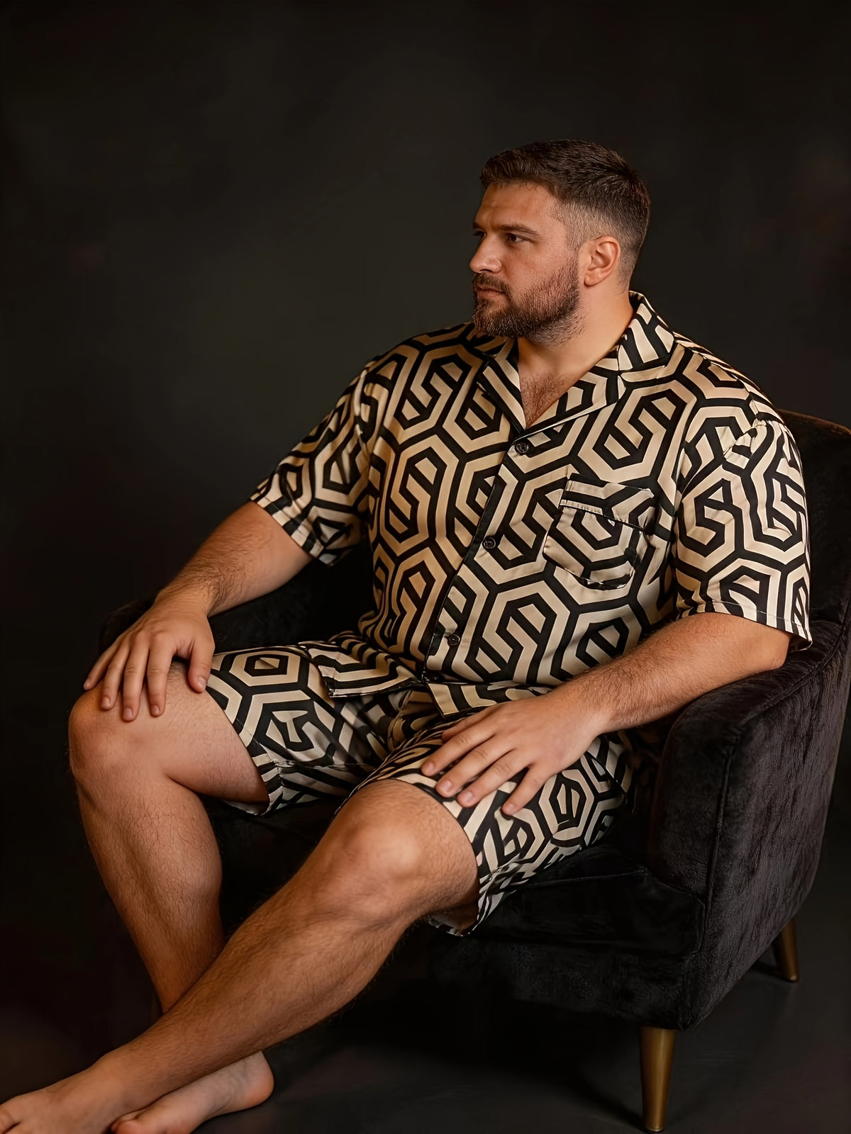 Nouveau ensemble décontracté pour homme grande taille
