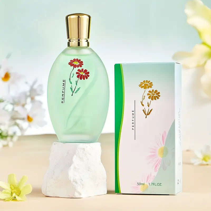 Parfum Femme Floral en Vaporisateur – Flacon Élégant avec Motif Fleur – Fraîcheur et Douceur Longue Durée