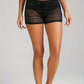 Short de Plage Femme en Dentelle – Taille Haute avec Lien Ajustable
