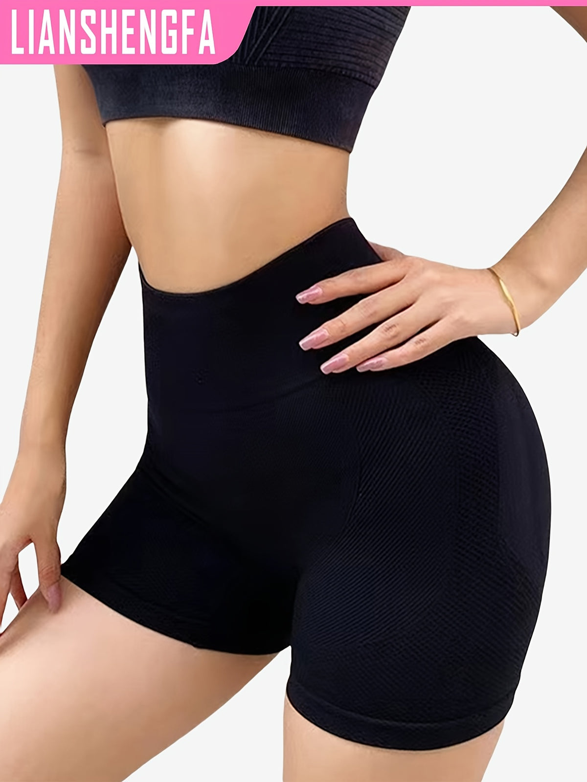 Leggings de Yoga Sans Couture Taille Haute Effet Remonte-Fesses