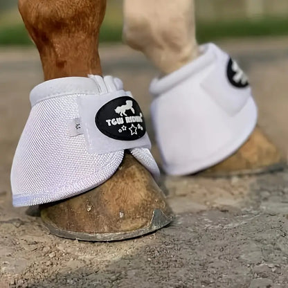 Cloches de Protection Antichoc pour Sabots – Guêtres d'Équitation en Nylon Résistant – Couleur Rose