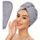 Serviette Turban Cheveux en Microfibre Rose – Séchage Rapide Sans Chaleur, Ultra-Absorbante et Douce – Idéale Après Douche ou Soin