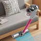 Aspirateur Balai Sans Fil 3-en-1 – Léger, Puissant et Multifonction pour Sols, Tapis et Canapés – Design Rose Métallisé