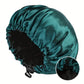 Bonnet de Nuit Réversible en Satin Réglable – Anti-Frisottis, Protection Cheveux Bouclés, Lisses ou Crépus – Confort et Style, Multicolore