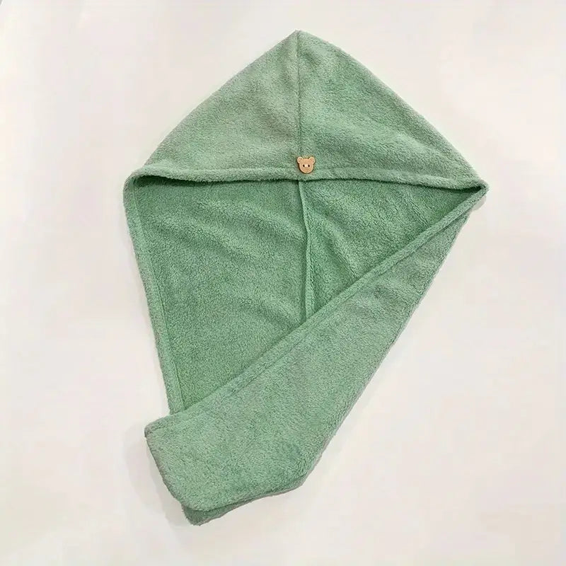 Serviettes à Cheveux en Microfibre Ultra-Absorbantes – Séchage Rapide Sans Chaleur – Lot de 5 Coloris Doux