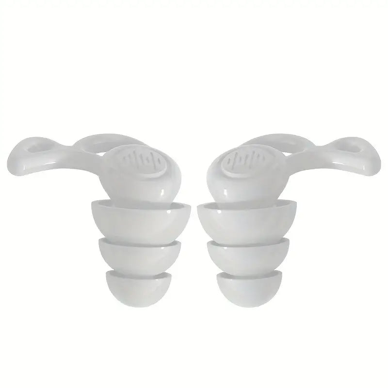 Bouchons d’Oreilles Réutilisables en Silicone – Anti-Bruit, Confort Nocturne et Protection Auditive