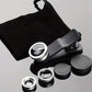 Kit Objectif Smartphone 3 en 1 avec Clip – Lentilles Grand Angle, Macro et Fisheye avec Pochette de Transport