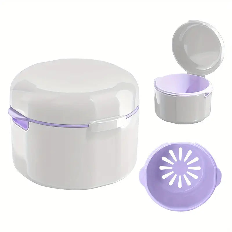 Boîte de Stérilisation pour Brosse à Dents – Récipient de Nettoyage Portable avec Panier de Drainage