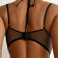 Soutien-Gorge Femme en Dentelle et Tulle Brodé – Lingerie Sexy Élégante avec Nœud Satin