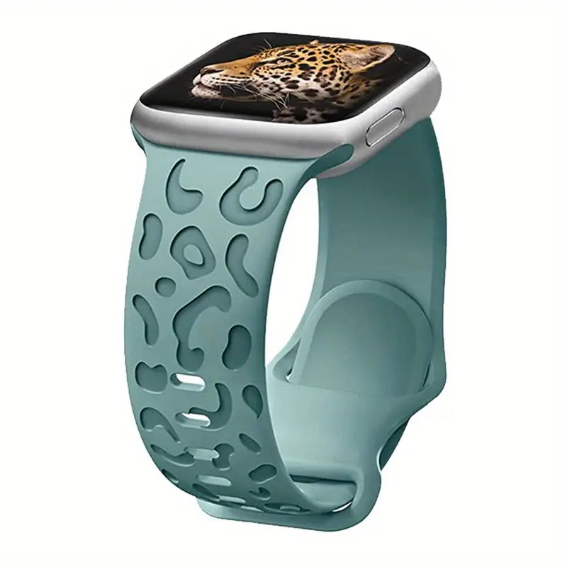 Bracelet Sport Léopard pour Apple Watch – Design Unique & Confort Silicone