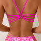 Ensemble Bikini Léopard à Lanières – Style Sauvage & Détails Sexy