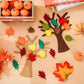 Kit DIY Arbre d’Automne en Feutrine – Feuilles Décoratives à Assembler pour Loisirs Créatifs et Artisanat