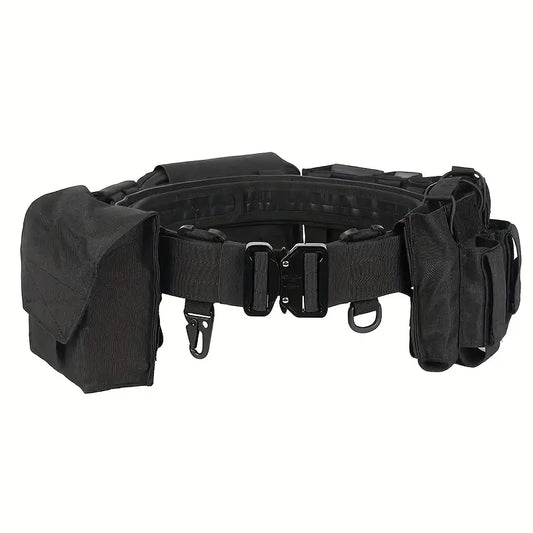 Ceinture tactique militaire avec poches modulables – Ceinture de combat réglable et robuste