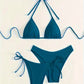Ensemble Bikini Brésilien – Triangle Ajustable & Bas Échancré à Nouer