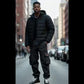 Fat Brother Plus Size Homme Extérieur Coupe-Vent Épaissi Chaud