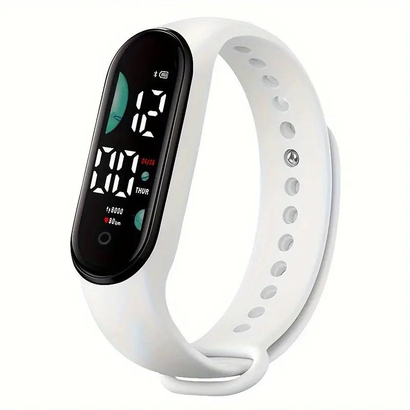 Montre connectée femme bracelet silicone jaune – Smartwatch sport et fitness