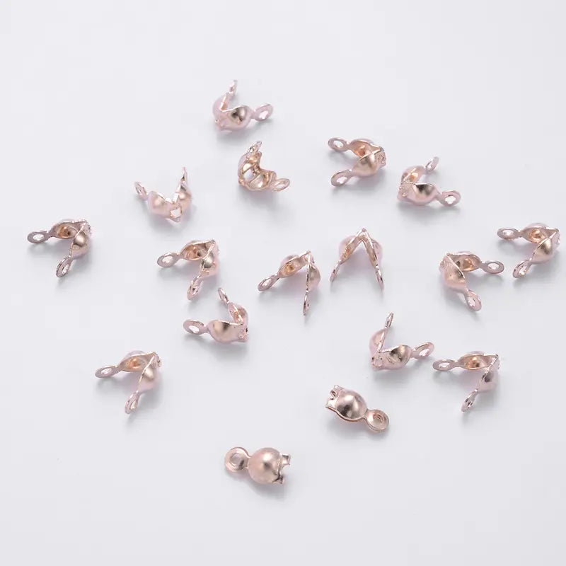 Cache-Noeuds Argentés pour Bijoux – Embouts de Finition Métalliques pour Câbles et Fils