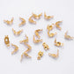 Embouts Cache-Nœuds Dorés avec Anneau – Accessoires de Finition pour Colliers et Bracelets DIY