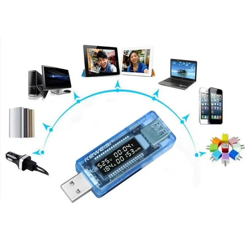 Testeur USB avec Écran LCD – Analyseur de Tension et Courant pour Diagnostic en Électronique Industrielle