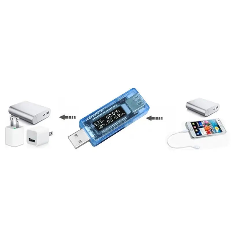 Testeur USB avec Écran LCD – Analyseur de Tension et Courant pour Diagnostic en Électronique Industrielle