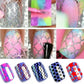 Stickers Pochoirs Ongles Autocollants – 12/24 Feuilles Motifs Géométriques et Fantaisie pour Nail Art DIY Facile