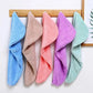 Serviettes à Cheveux en Microfibre Ultra-Absorbantes – Séchage Rapide Sans Chaleur – Lot de 5 Coloris Doux