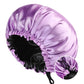 Bonnet de Nuit Réversible en Satin Réglable – Anti-Frisottis, Protection Cheveux Bouclés, Lisses ou Crépus – Confort et Style, Multicolore