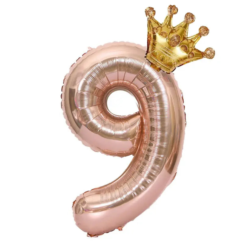Ballon Chiffre Géant 3 Rose Gold – Décoration Anniversaire Enfant, Mariage & Fête Élégante
