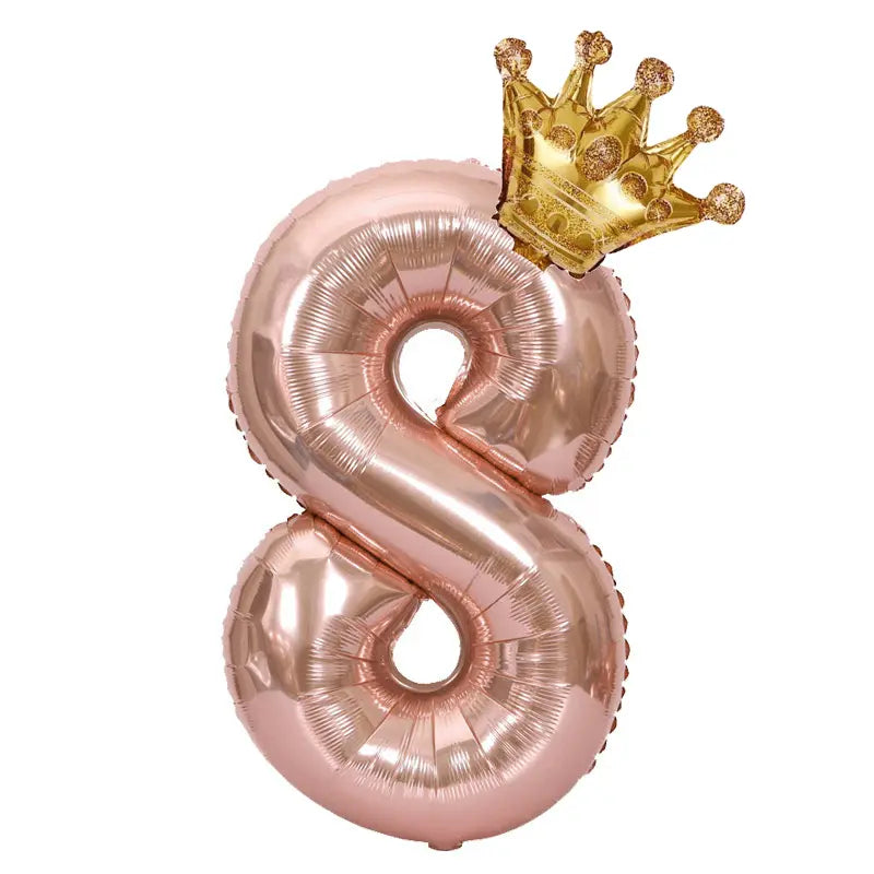 Ballon Chiffre Géant 3 Rose Gold – Décoration Anniversaire Enfant, Mariage & Fête Élégante