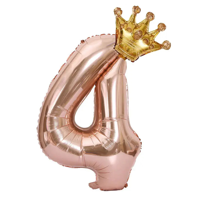 Ballon Chiffre Géant 3 Rose Gold – Décoration Anniversaire Enfant, Mariage & Fête Élégante