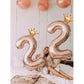 Ballon Chiffre Géant 3 Rose Gold – Décoration Anniversaire Enfant, Mariage & Fête Élégante