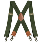Bretelles homme style rétro, coloris Vert
