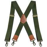 Bretelles homme style rétro, coloris Vert