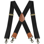Bretelles homme style rétro, coloris Noir