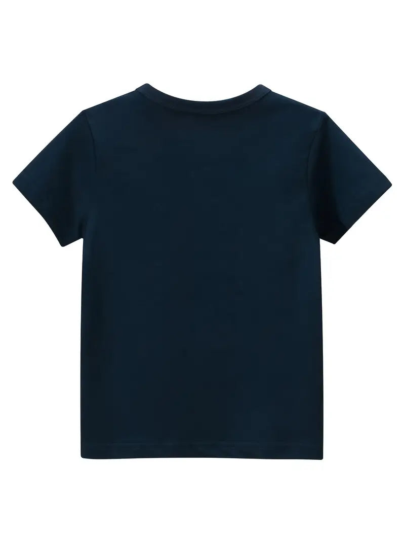 T-shirt fille noir imprimé dinosaures rigolos – Mode casual et fun