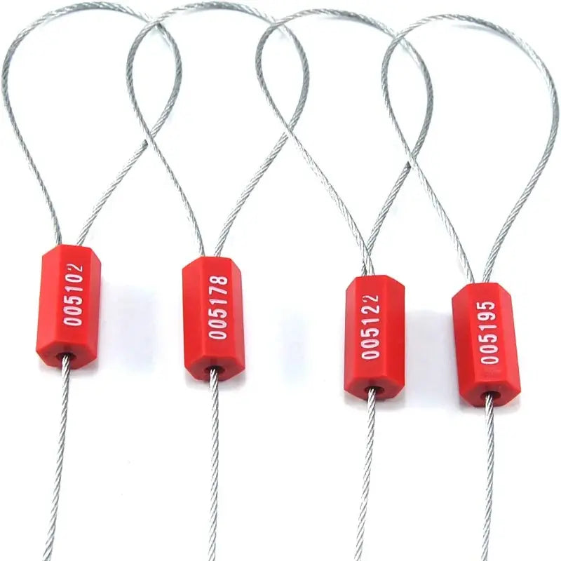 Scellés de Sécurité Numérotés en Câble Métallique – Fermeture Fiable pour Emballages, Conteneurs et Fournitures