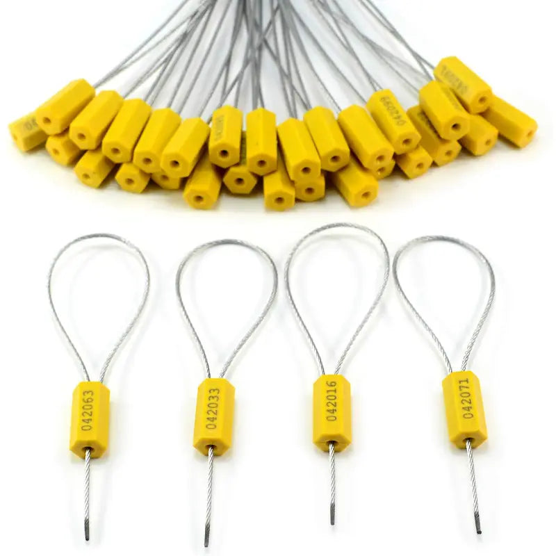 Scellés de Sécurité Numérotés en Câble Métallique – Fermeture Fiable pour Emballages, Conteneurs et Fournitures