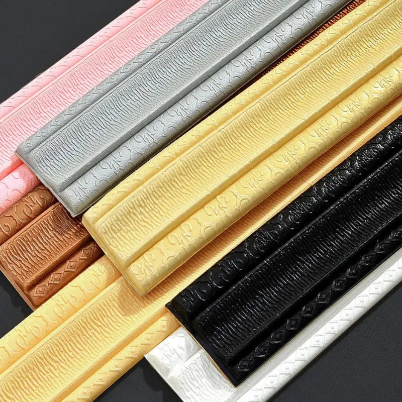 Bordure Murale Auto-adhésive 3D en Mousse – Papier Peint Décoratif Relief pour Finitions et Encadrements