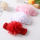 Chaussures bébé fille fleuries – Ballerines élégantes avec fleurs 3D pour cérémonie et baptême