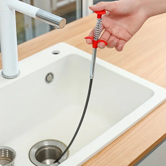Pince de Préhension Flexible avec Griffe à Ressort – Outil de Débouchage Manuel pour Évier, Lavabo et Tuyauterie – Collection Plomberie Brute