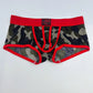 Boxer sexy homme camouflage – Sous-vêtement moulant respirant avec ceinture tendance
