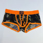 Boxer sexy homme camouflage – Sous-vêtement moulant respirant avec ceinture tendance