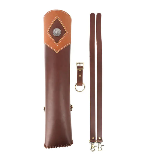 Carquois en cuir artisanal pour archerie – Étui de flèches robuste et élégant